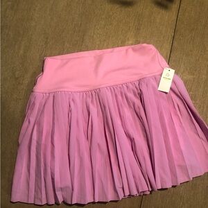 Aerie Pink Skater Mini Skirt Athletic Pleated
